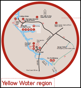 Mapa Kakadu Yellow Waters - Australia