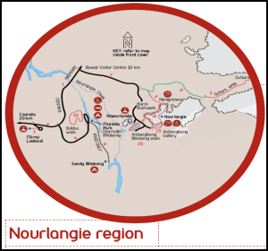 Mapa Kakadu Nourrlangie - Australia