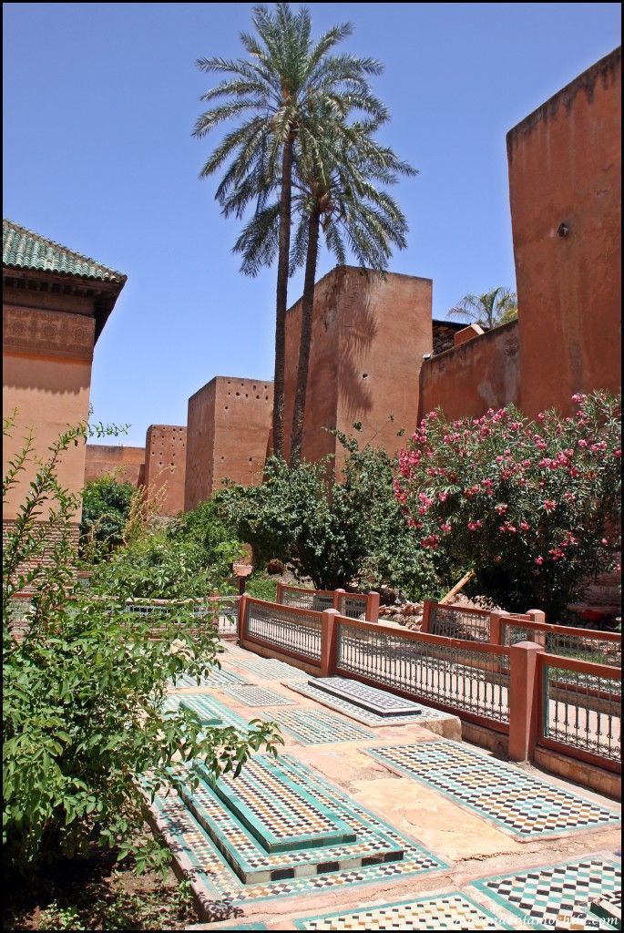 Tumbas saadíes Marrakech Marruecos