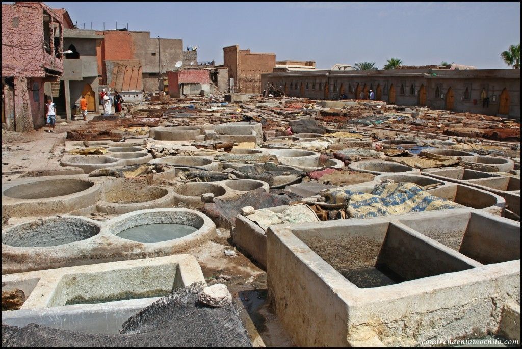 Curtidurías Marrakech Marruecos