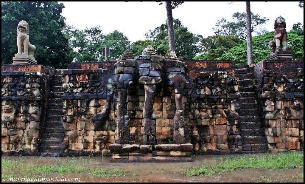 Terraza de los Elefantes Angkor Siem Reap Camboya