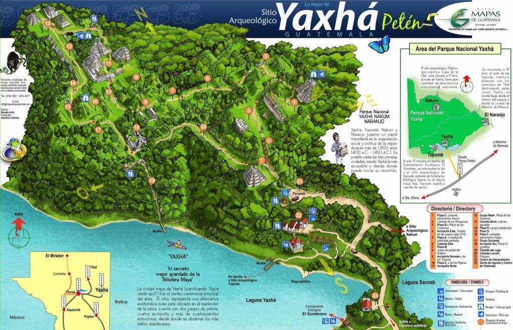 Mapa Yaxhá